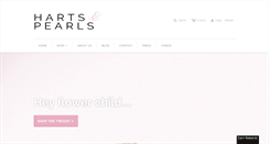 Desktop Screenshot of hartsandpearls.com