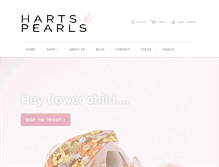 Tablet Screenshot of hartsandpearls.com
